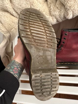 Botas dr martens granates