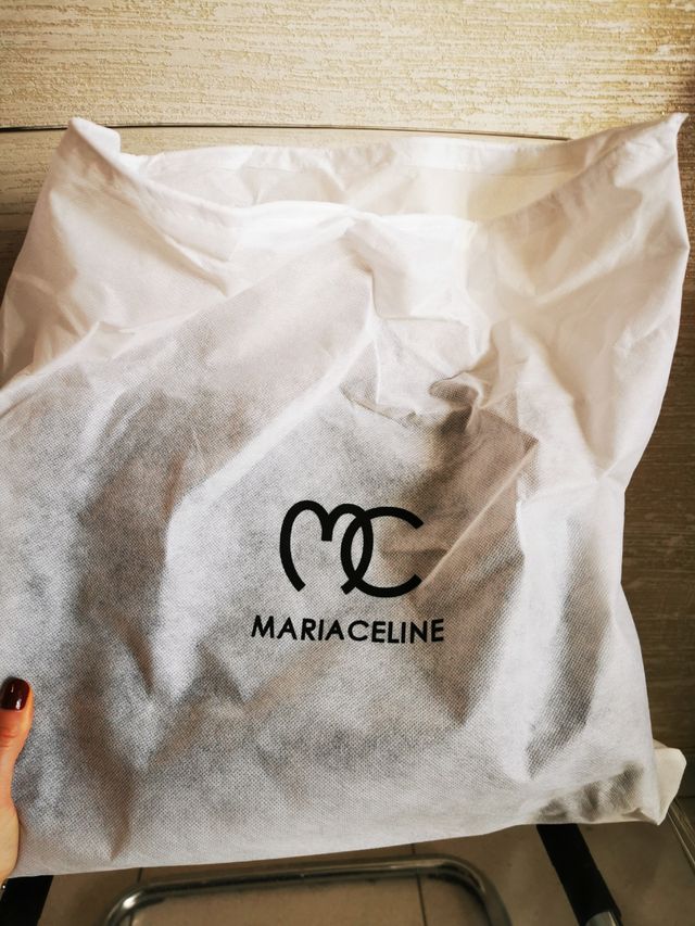 Borsa di pelle blu Mariaceline