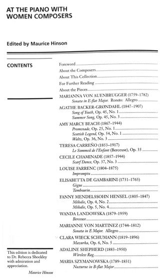 PIANO - MUJERES Compositoras