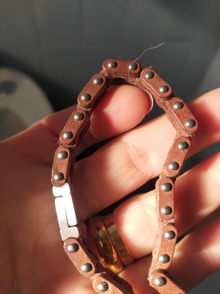 Bracciale uomo effetto "legno-sughero" chiusu