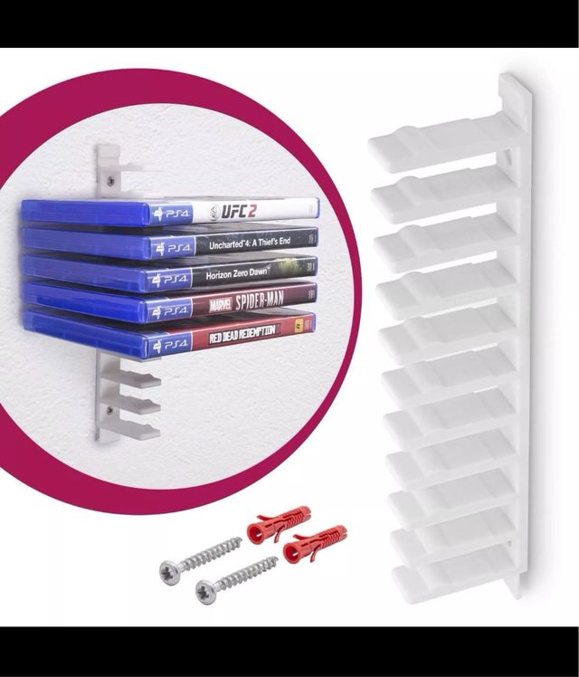 2pz Supporto da parete per giochi PS4/PS5