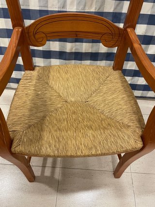 Silla/sillón de madera de pino