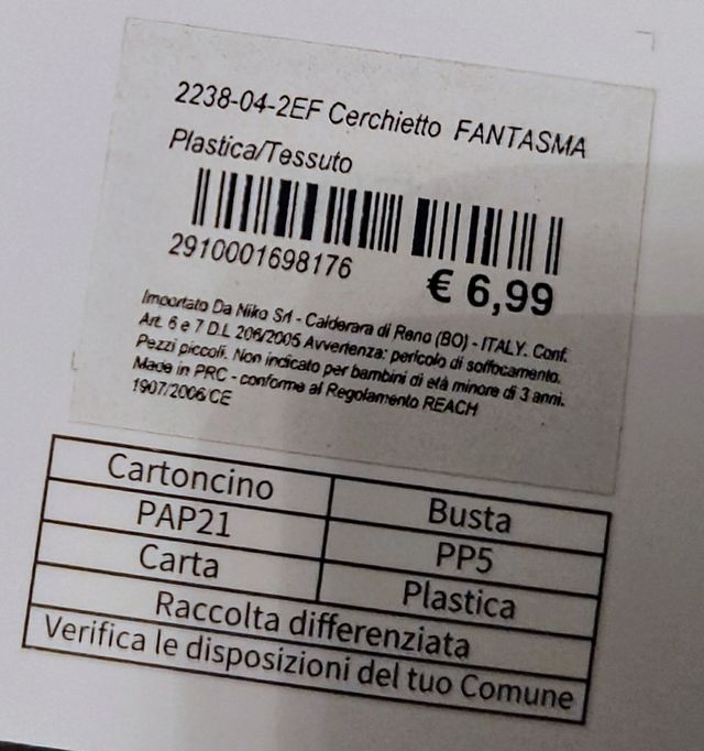 Cerchietti fantasma halloween