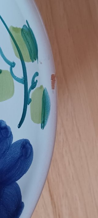 Ciotola ceramica artigianale, decorata 