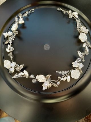 Diadema/tiara comunión, boda, fiesta