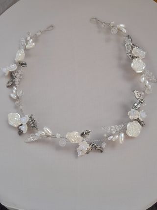 Diadema/tiara comunión, boda, fiesta