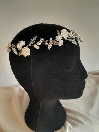 Diadema/tiara comunión, boda, fiesta