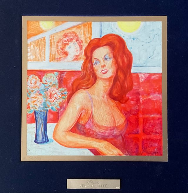 Aligi Sassu - Xenia al caffè