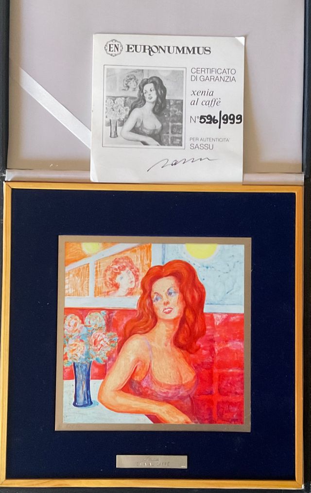 Aligi Sassu - Xenia al caffè