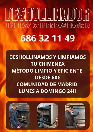  LIMPIEZA Y DESHOLLINADO DE CHIMENEAS 