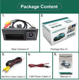 GreenYi Cámara trasera 170 1080P