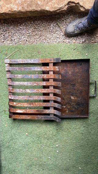 hierro para chimenea