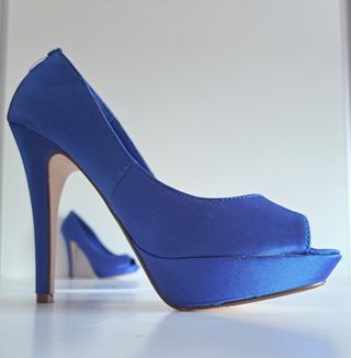 Zapato tacón de aguja Azul eléctrico 