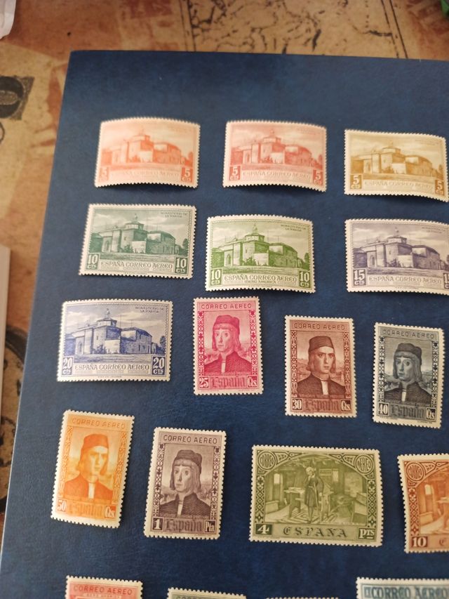 Lote 2 seriesSellos España 1930 
 aérea/Iberoamer,