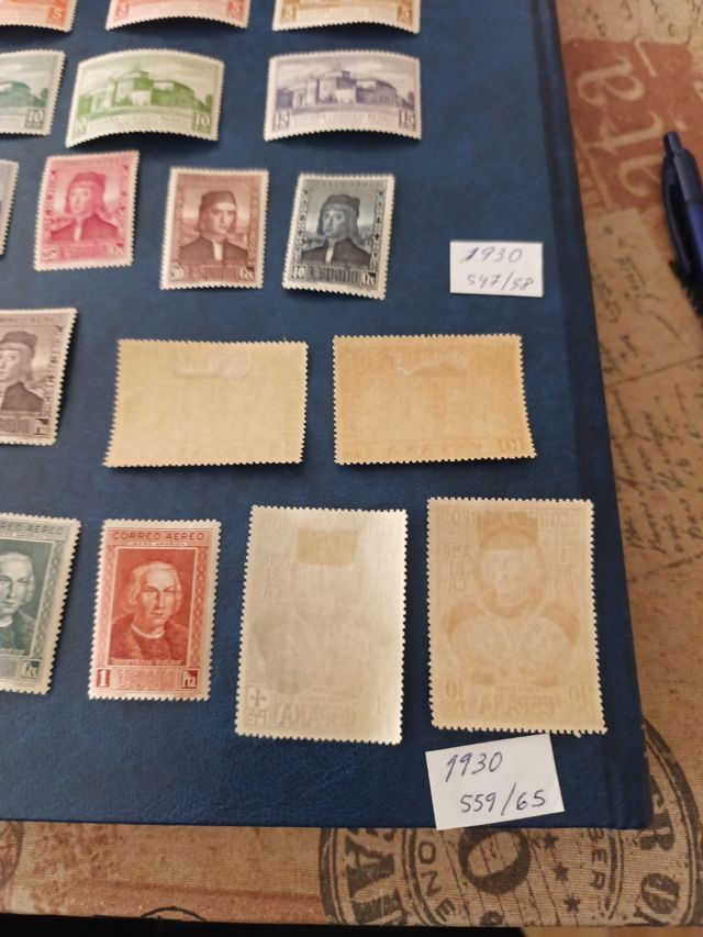 Lote 2 seriesSellos España 1930 
 aérea/Iberoamer,