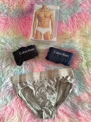 Caja de 3 calzoncillos slip algodón talla S 