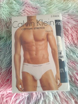 Caja de 3 calzoncillos slip algodón talla S 