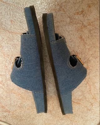 Sandalias denim Zara