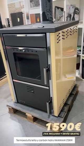 HIDRO ESTUFA LEÑA HAMMAM 34 kw
