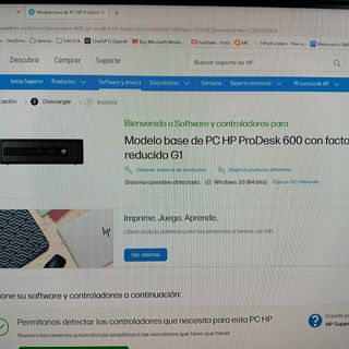 Hp i5 - 16gb -1tb hdd -SFF + monitor