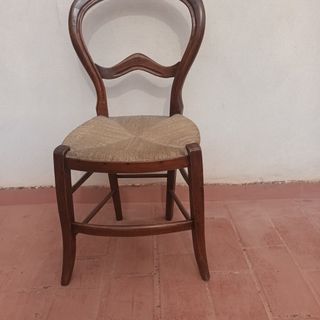 Silla de caoba.