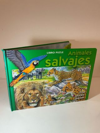 Animales salvajes Libro de puzzles