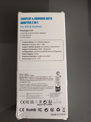 El nuevo adaptador inalámbrico 2 en 1 para CarPlay