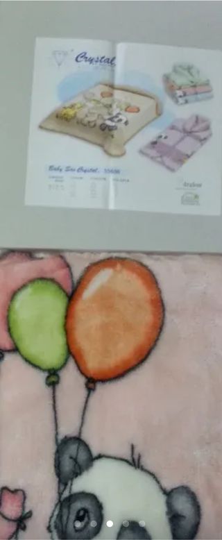 Manta rosa bebe convertible en saco NUEVA