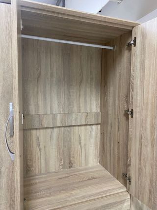 Armario 4 puertas color madera/blanco NUEVO