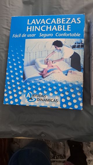 Colchón antiescara  y lavacabeza hincharse