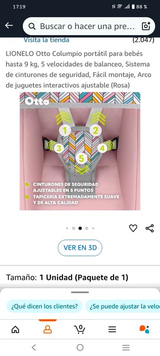 Columpio de bebé Lionelo Otto