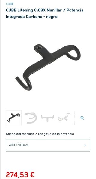 Manillar Aero Cube Litenin 400-100