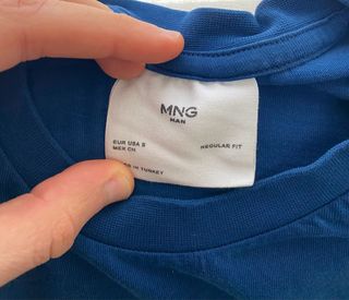 Camiseta Azul Bershka