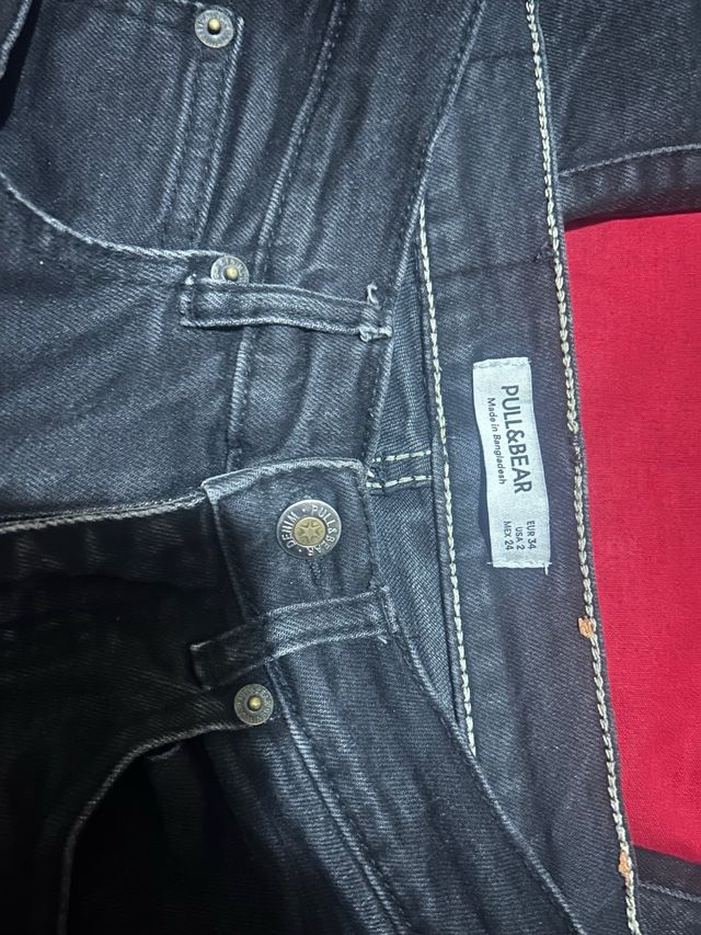 Vaqueros negros Pull Bear