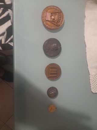 Serie di medaglie argento bronzo