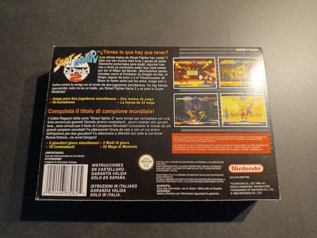 Street Fighter Alpha 2 SNES ESP Super Nintendo