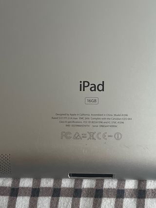 Ipad para piezas