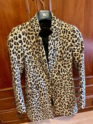 Abrigo de arreglar estampado leopardo