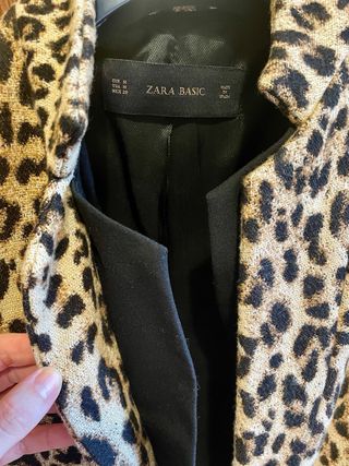 Abrigo de arreglar estampado leopardo