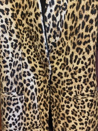 Abrigo de arreglar estampado leopardo