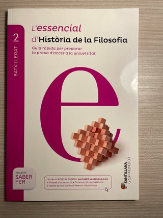 Història De La Filosofia, Batxillerat 2