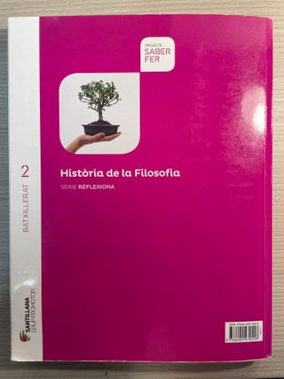 Història De La Filosofia, Batxillerat 2