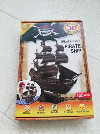 Puzzle 3D Barco Pirata