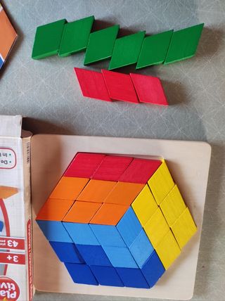 Juego de mosaico de madera