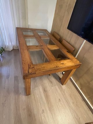 !!! OFERTA !!! MESA COMEDOR MADERA TECA MACIZA