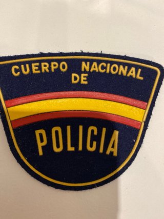 parche de brazo antiguo del Cuerpo Nacional de Pol