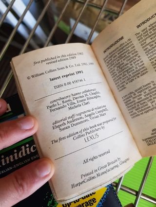 PICCOLI DIZIONARI COLLINS ITALIANO INGLESE