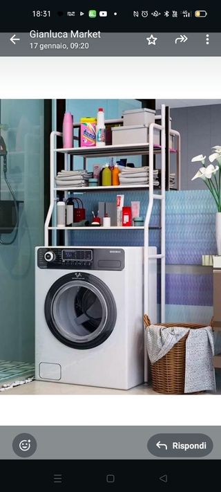 Scaffale lavatrice