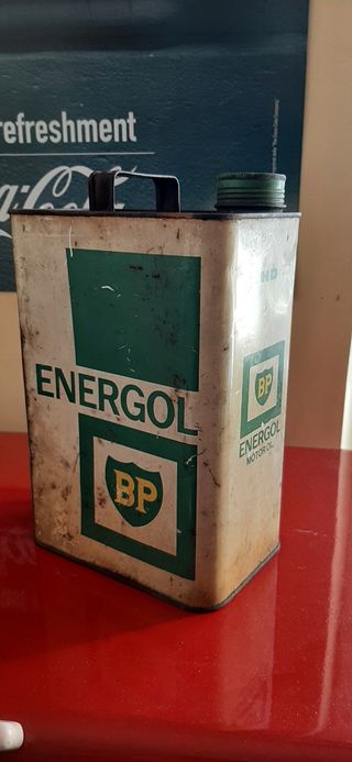 Latta olio anni 60 benzina BP