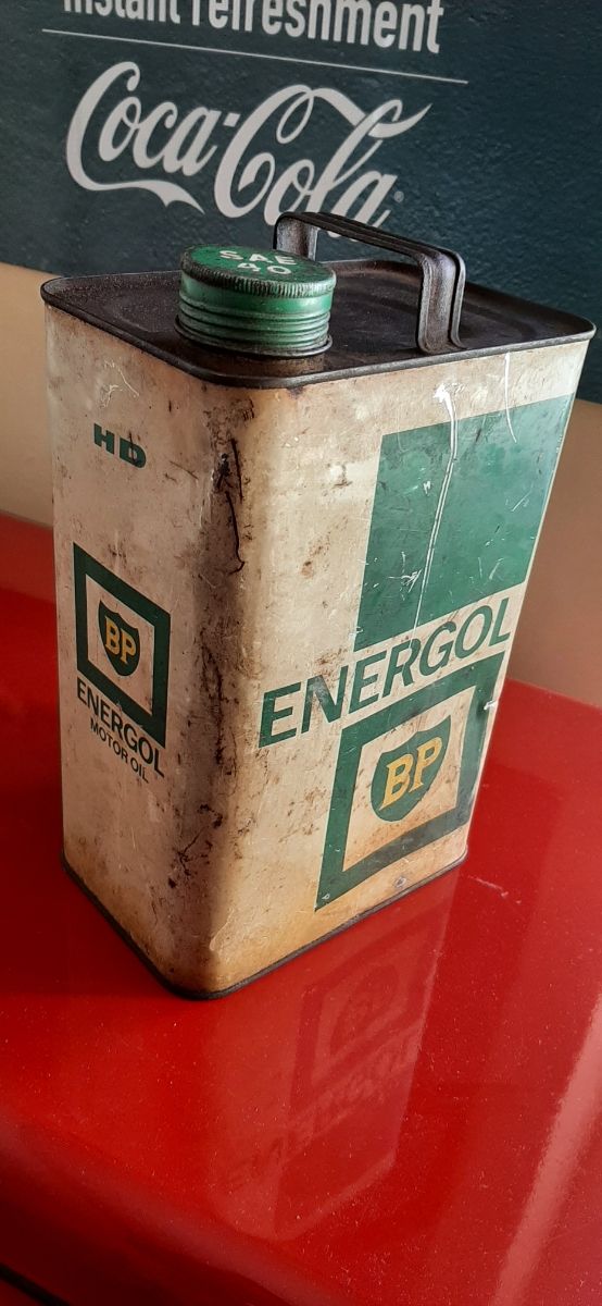 Latta olio anni 60 benzina BP